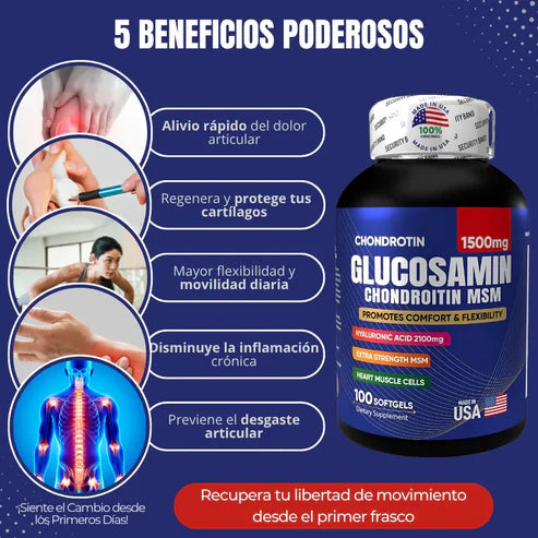 Glucosamin 1500mg - Suplemento para Articulaciones y Cartílagos