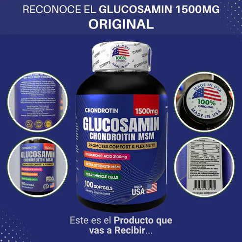 Glucosamin 1500mg - Suplemento para Articulaciones y Cartílagos